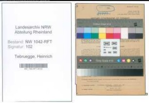 Entnazifizierung Heinrich Tebruegge , geb. 27.03.1912 (Geschaeftsfuehrer)