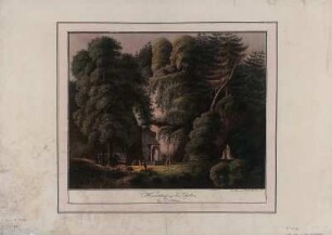 Kirchhof auf dem Oybin bei Zittau, kolor. Kupferst., 1797 : Kirchhof auf dem Oybin bey Zittau / Chr. Ferdinand Müller del.et sculp. - [S.l.] , 1797. - 1 Kunstbl. : kolor. Kupferst. ; 45 x 36 cm