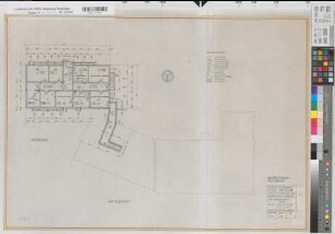 Lippstadt (Lippstadt) Amtsgericht und Gefängnis Grundriß Kellergeschoß - Gefängnis 1965 1 : 100 58 x 82,5 Zeichnung Staatshochbauamt Soest