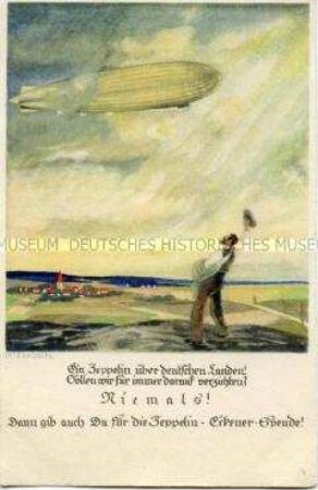 Postkarte zur Zeppelin-Eckener-Spende