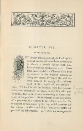 Chapter VII. Agriculture