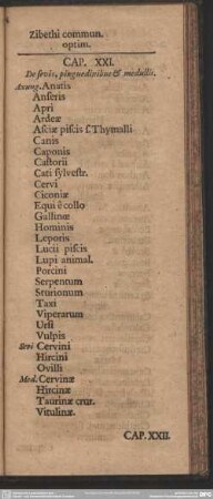 Cap. XXI. De sevis, pinguedinibus & medullis