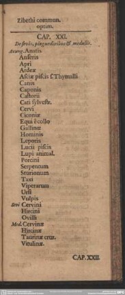 Cap. XXI. De sevis, pinguedinibus & medullis