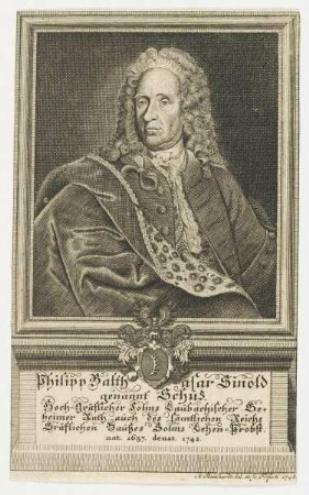 Bildnis des Philipp Balthasar Sinold, genannt Schüz