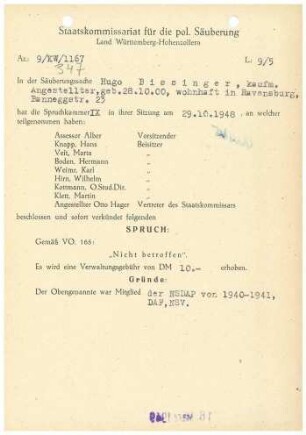 Bissinger, Hugo