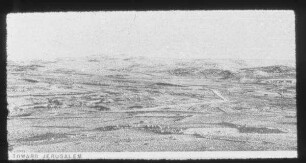 Tell en-nasbe, Blick nach Jerusalem