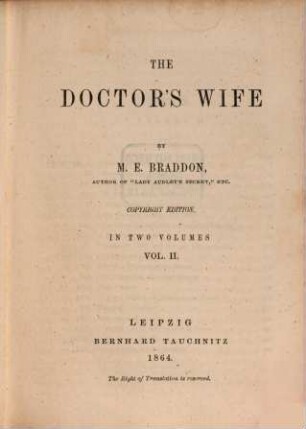 The doctor's wife, 2