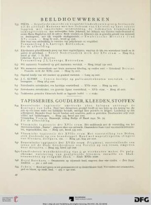 Beeldhouwwerken (Nr. 835-843)