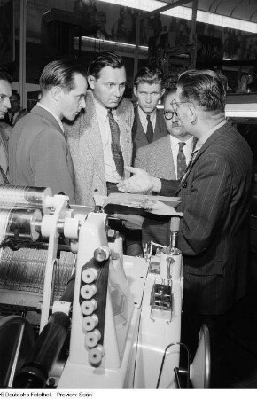 Textilmaschinen auf der Leipziger Herbstmesse 1954