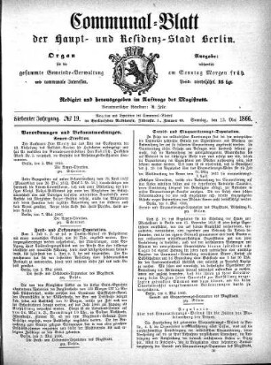 1866,19: No. 19, 13. Mai 1866