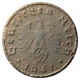 Fundmünze, 10 Reichspfennig, 1941