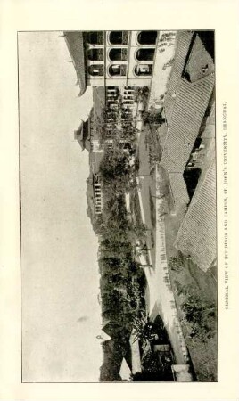 General view of buildings and campus, St. John's University, Shanghai
