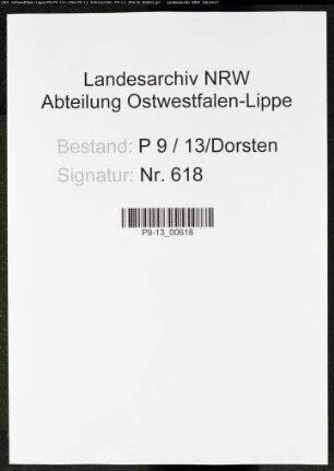 Sterberegister Standesamt Dorsten