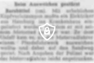 Beim Ausweichen gestürzt