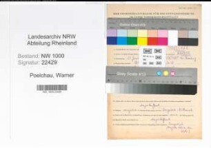 Entnazifizierung Warner Poelchau, geb. 27.01.1922 (Kaufmann)