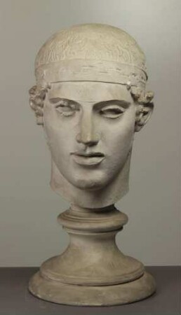 Kopf, Teilabguss des Wagenlenkers von Delphi