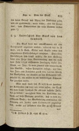 §. 3. Unterschied der Bank von dem Lombard.