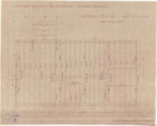 Bestelmeyer, German; München, Muffatstr. 4; Haus Bestelmeyer - Dachkonstruktion, Balkenlage (Aufsicht)