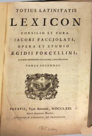 Totius latinitatis lexicon. 2