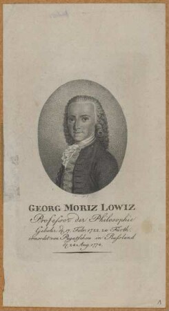 Bildnis des Georg Moriz Lowiz