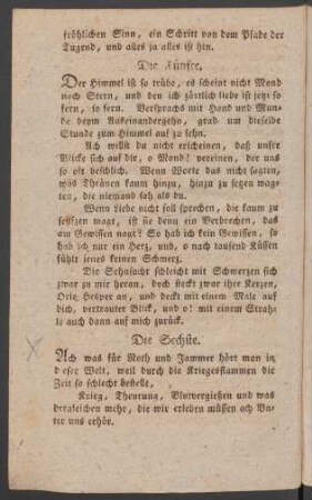 Die Sechste.