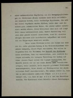 Physikalische Voraussetzungen