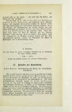 III. Zeitalter der Revolution