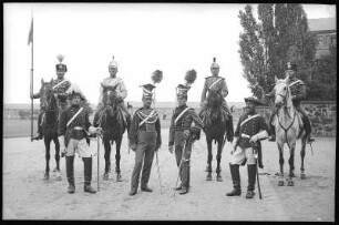 Großenhain. Uniformen des Königlich Sächsischen Husaren-Regiments Nr.18.
