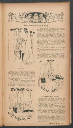 Aventuras de Borby y el Wisp : Páginas infantiles