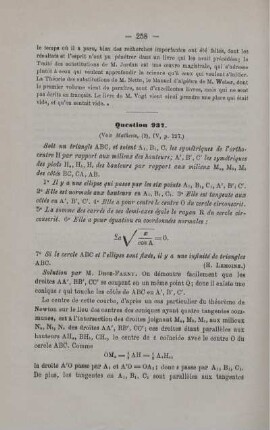 SOLUTIONS DE QUESTIONS PROPOSÉES.