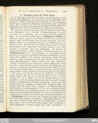 A. Rundgang durch die Stadt Athen.