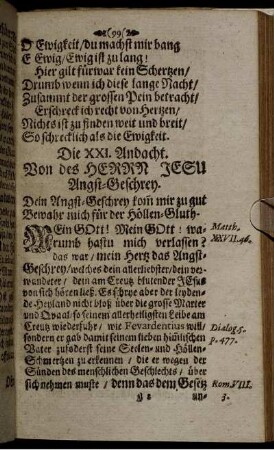 Die XXI. Andacht