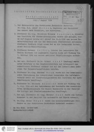 Juli / August 1954