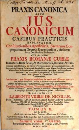 Praxis canonica, 2