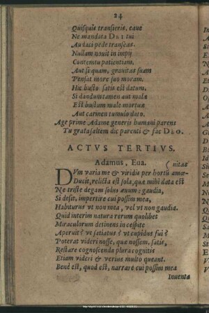 Actus Tertius