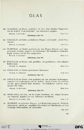Glas (Nr. 560-570)