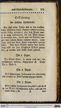 Erklärung der sechsten Kupfertafel