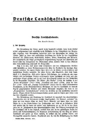Deutsche Landschaftskunde