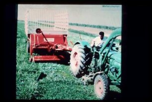 Fotografie: Ladewagen, Grünfutter, Fingerbalkenmähwerk