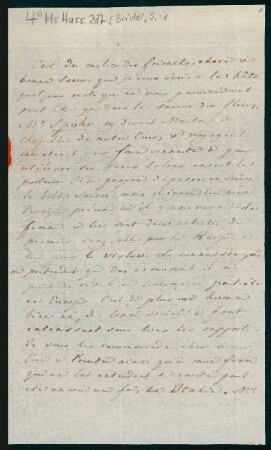 Brief von Samuel Elias von Bridel-Brideri an Antoinette de Bridel