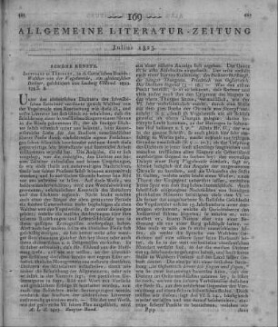 Uhland, L.: Walther von der Vogelweide, ein altdeutscher Dichter. Stuttgart, Tübingen: Cotta 1822