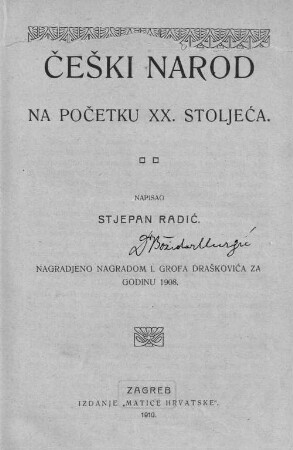 Češki narod na početku XX. stoljeća