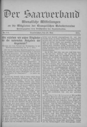 Nummer 3/4: Mai 1911