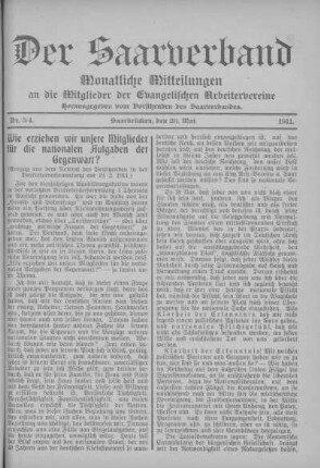 Nummer 3/4: Mai 1911