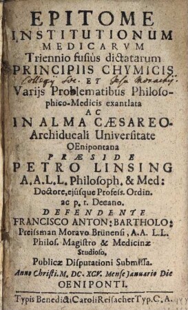 Epitome institutionum medicarum