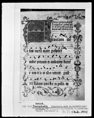 Chorbuch: Initiale A
