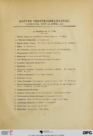 a) Vormittags von 10-2 Uhr (Nr. 1-253)
