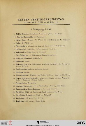 a) Vormittags von 10-2 Uhr (Nr. 1-253)