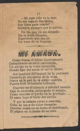 Mi amada.