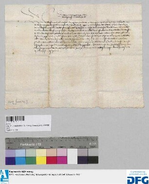 Erzbischof Dietrich von Mainz befiehlt seinen Amtleuten und Untertanen der Nürnberger Kaufmannschaft zur Frankfurter Fastenmesse Geleit zu geben.